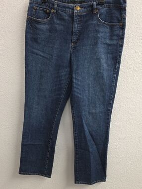 Lauren Jeans Co. Blue Classic Straight Leg Denim Jeans Size 14